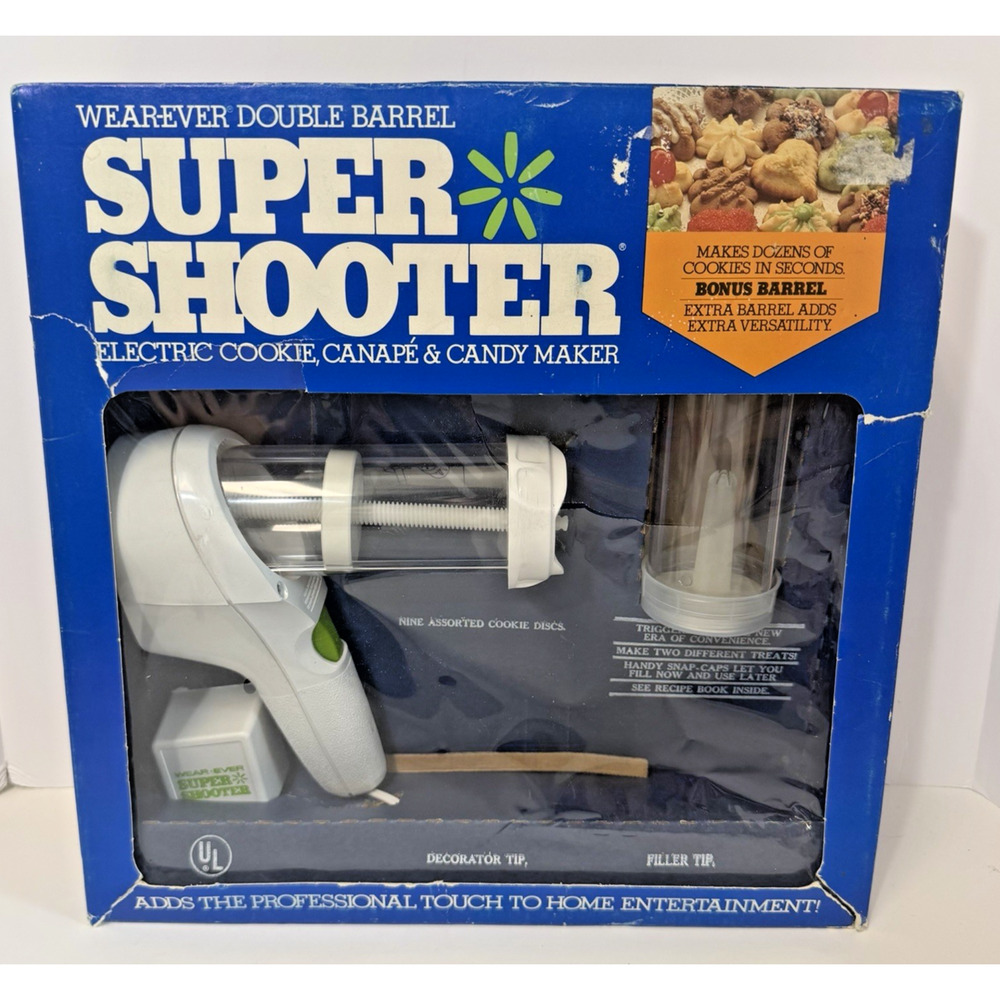 NEW Wear-Ever Super Shooter 7001B Electric Foodgun Cookie Press Candy Maker
